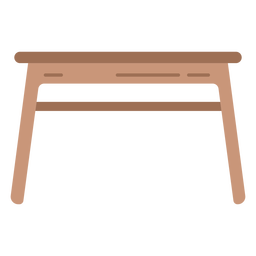 Wood table flat PNG Design Transparent PNG