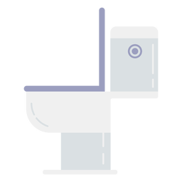 Toilet profile semi flat Transparent PNG