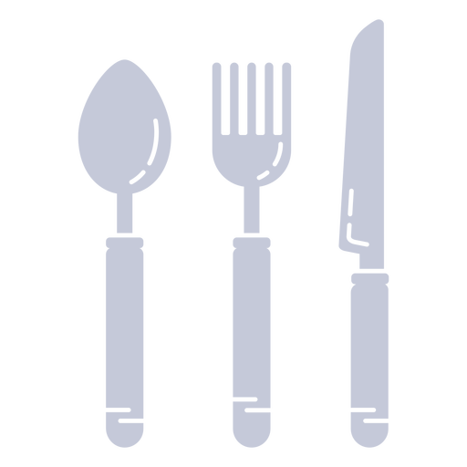 Eating utensils cut out PNG Design