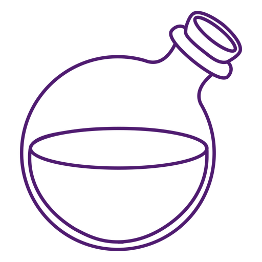 Magic potion round bottle PNG Design