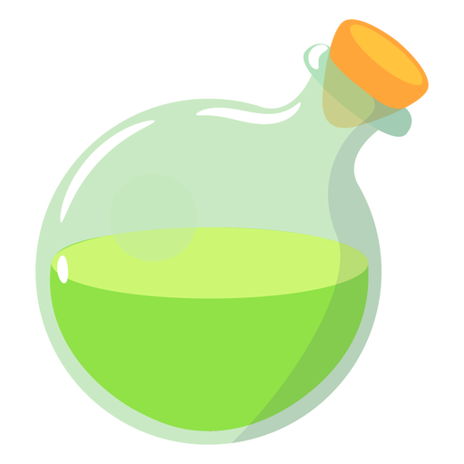 Magical potion round bottle