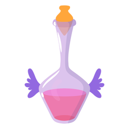 Magical potion wing bottle Transparent PNG