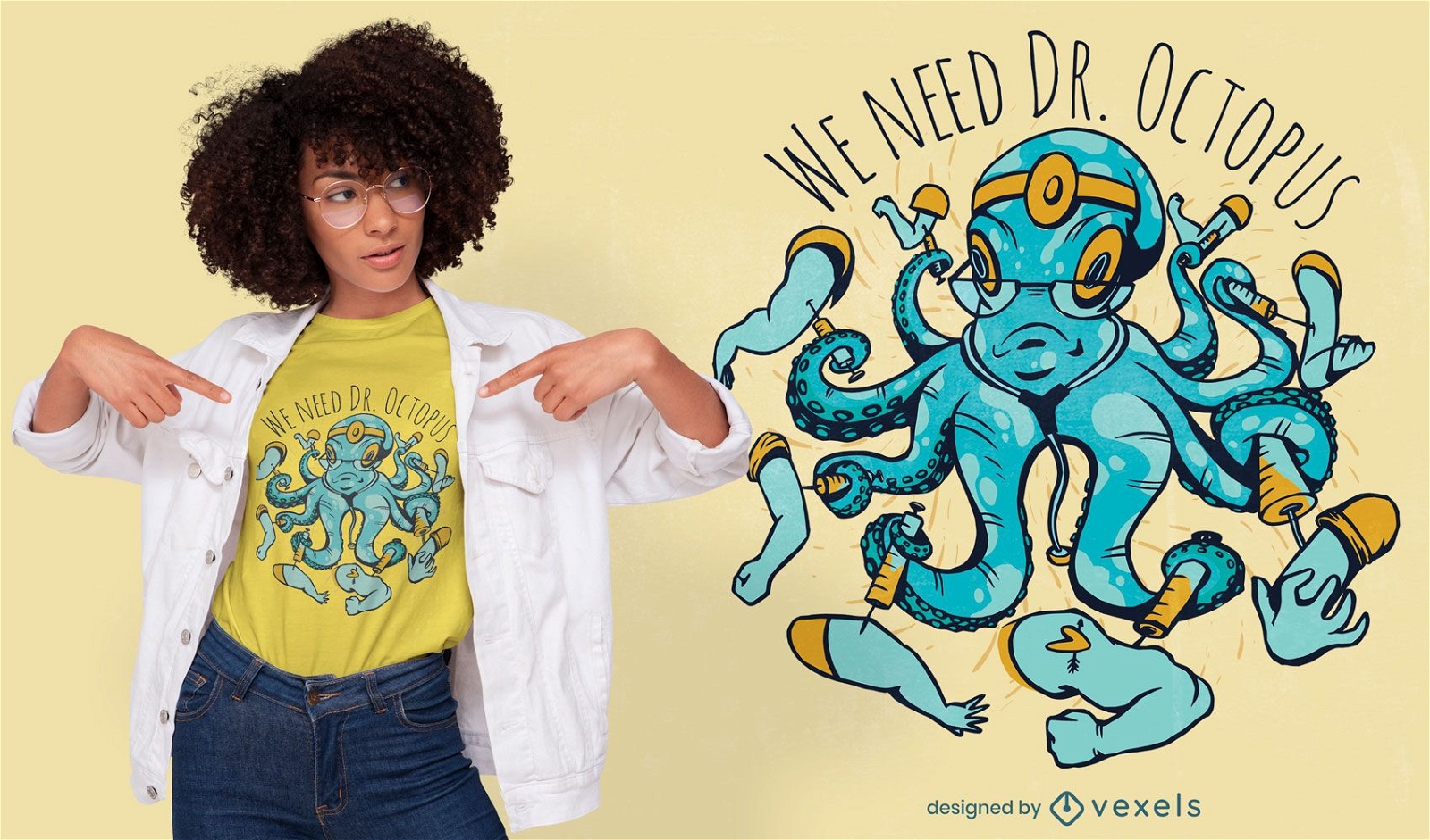 Doktor Oktopus T-Shirt Design