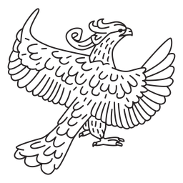 Golpe al revés de Phoenix Diseño PNG
