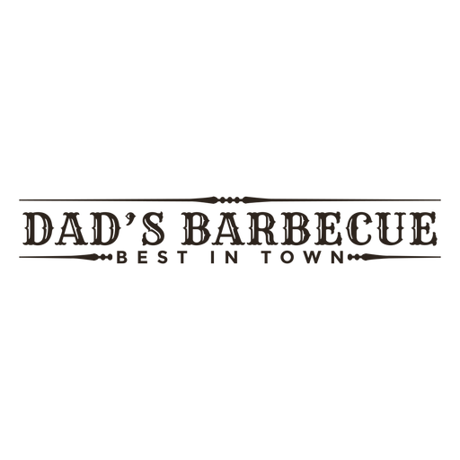 Dad's barbecue label filled stroke
