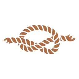 Regular simple knot cut out PNG Design