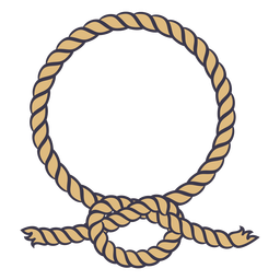 Circular rope  knot color stroke PNG Design Transparent PNG