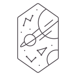 Space star constellations PNG Design