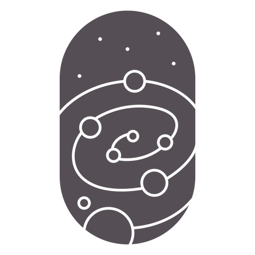 Galaxy space cut out PNG Design