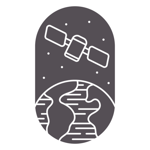 Satelite space cut out PNG Design