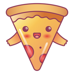 Happy pizza kawaii