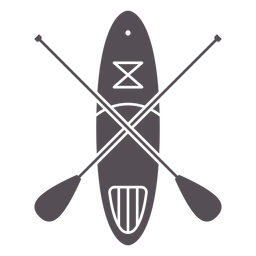 Paddleboarding-Mono-Line-Vinilo - 0 Diseño PNG