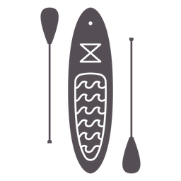 Paddleboarding-Mono-Line-Vinilo - 3 Diseño PNG
