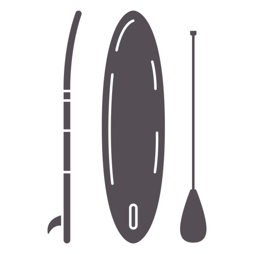 Paddleboards with paddle cut out PNG Design
