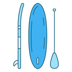 Paddleboarding-Mono-Line-Vinyl-Color - 3 Diseño PNG