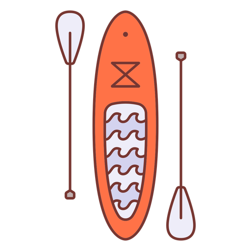 Paddleboarding-Mono-Line-Vinyl-Color - 4 Diseño PNG