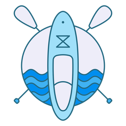 Paddleboarding-Mono-Line-Vinyl-Farbe - 6 PNG-Design