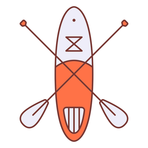 Paddleboarding-Mono-Line-Vinyl-Color - 7 Diseño PNG