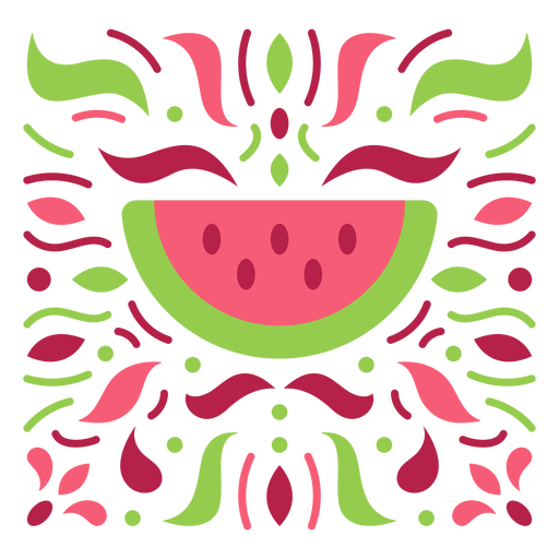 Watermelon flat design PNG Design