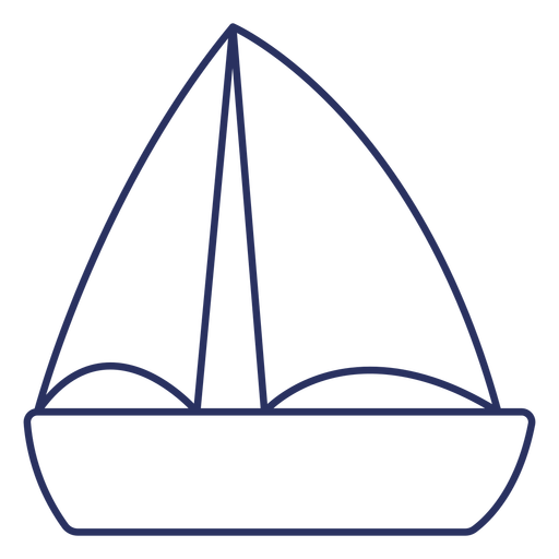 Simple sailboat stroke element