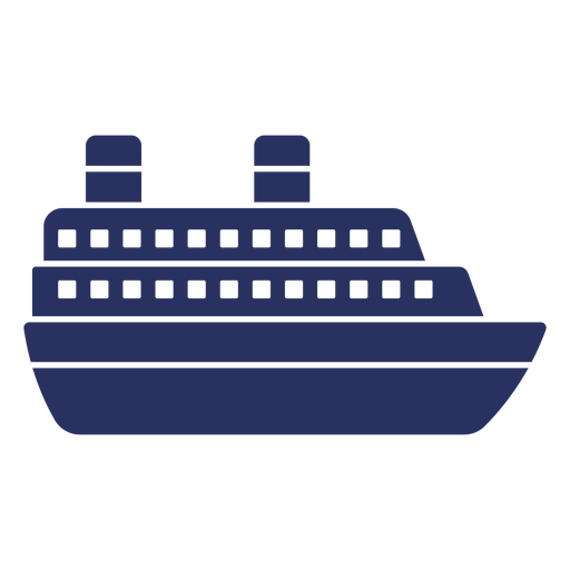 Simple big ship cut out  PNG Design