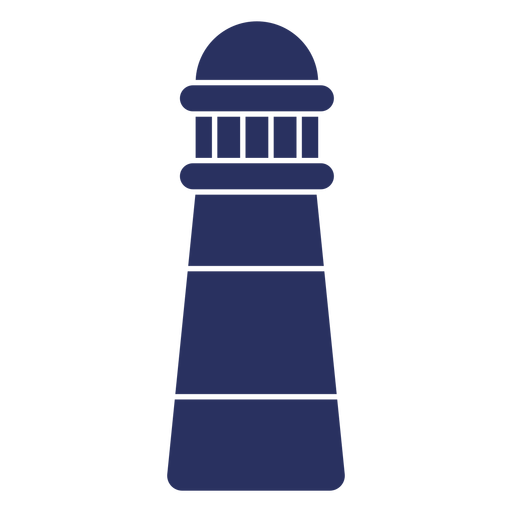 Simple lighthouse cut out element PNG Design