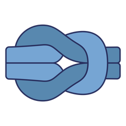 Simple sailing knot color stroke element PNG Design