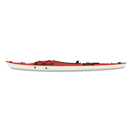 Red canoe flat  PNG Design