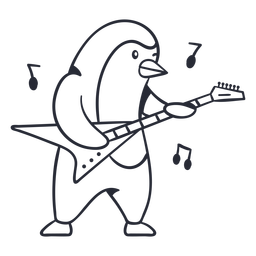 Gitarre-Tiere-Schlag - 0 PNG-Design