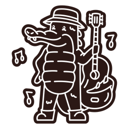 Guitar-Animals-Vinyl - 2 Desenho PNG