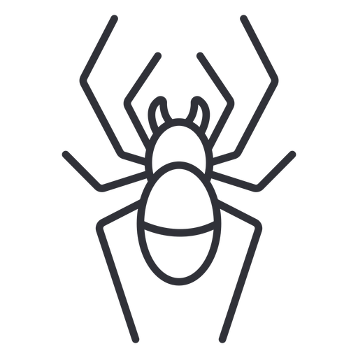 Spider from top geometric stroke PNG Design