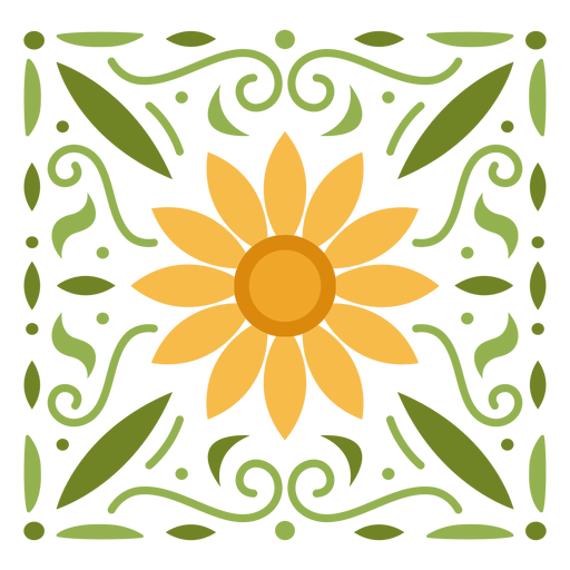 Ornamental Sunflower flat