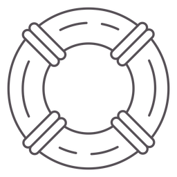 Nautical-Life-Preserver-Rings-GraphicIcon-Stroke - 6 Desenho PNG