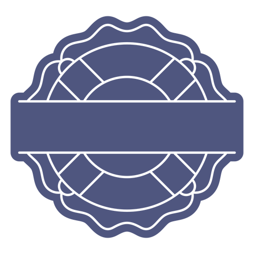 Lifesaver fillable badge cut out PNG Design