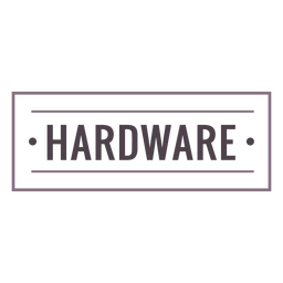 Hardware label stroke PNG Design