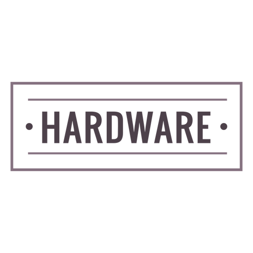 Hardware label stroke