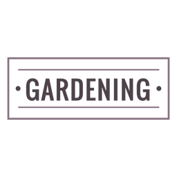 Gardening label stroke Transparent PNG