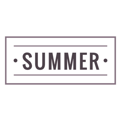 Sommer-Label-Strich PNG-Design