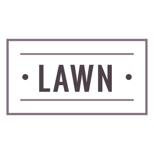 Lawn label stroke PNG Design