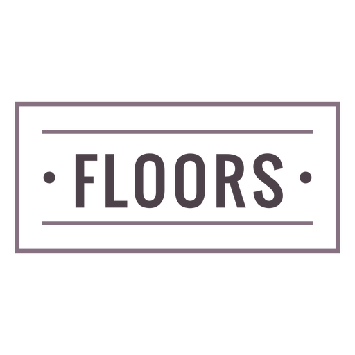 Floors label stroke