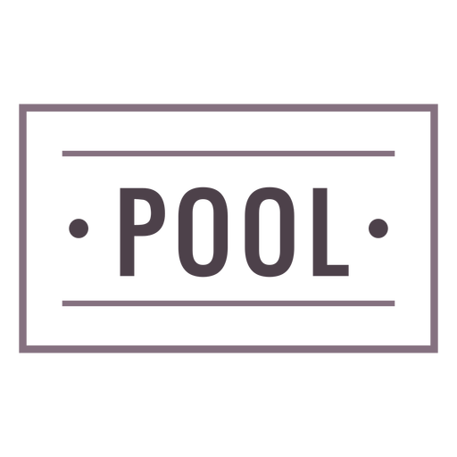 Pool label stroke
