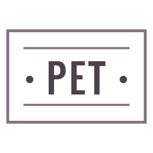Pet label stroke PNG Design