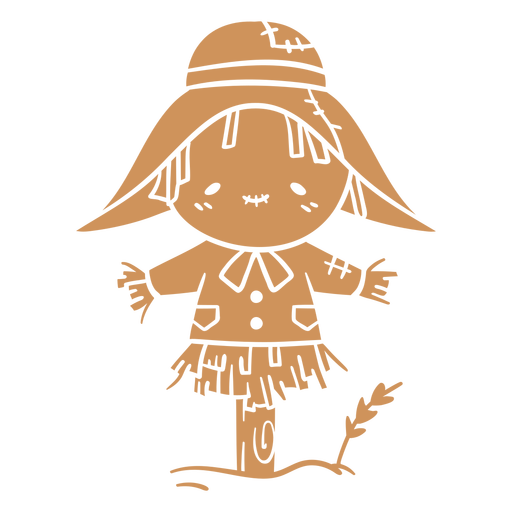 Scarecrow cut out PNG Design