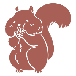 Download Squirrel Eating Cut Out Transparent PNG & SVG Vector