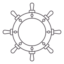 Nautical-Helm-GraphicIcon-Stroke - 2 Desenho PNG
