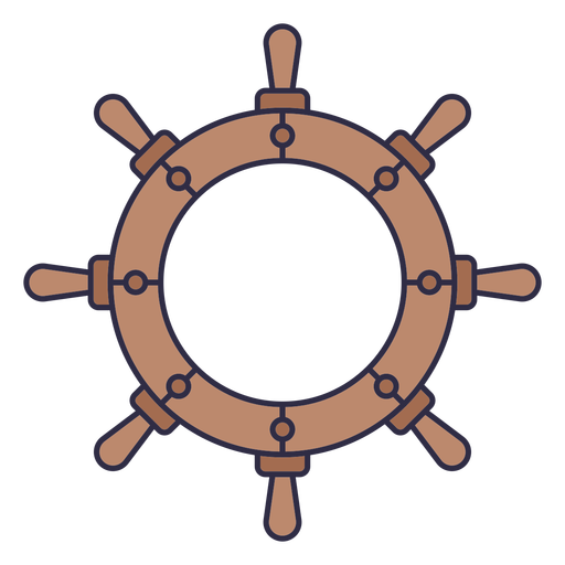 Ships nautical wheel PNG Design