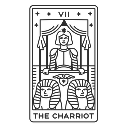 Tarot-Cards-Stroke-Vinyl - 7 Desenho PNG