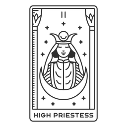 Tarot-Karten-Strich-Vinyl - 14 PNG-Design