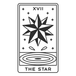 Tarot-Cards-Stroke-Vinilo - 18 Diseño PNG