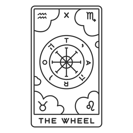 Tarot-Cards-Stroke-Vinyl - 19 Desenho PNG